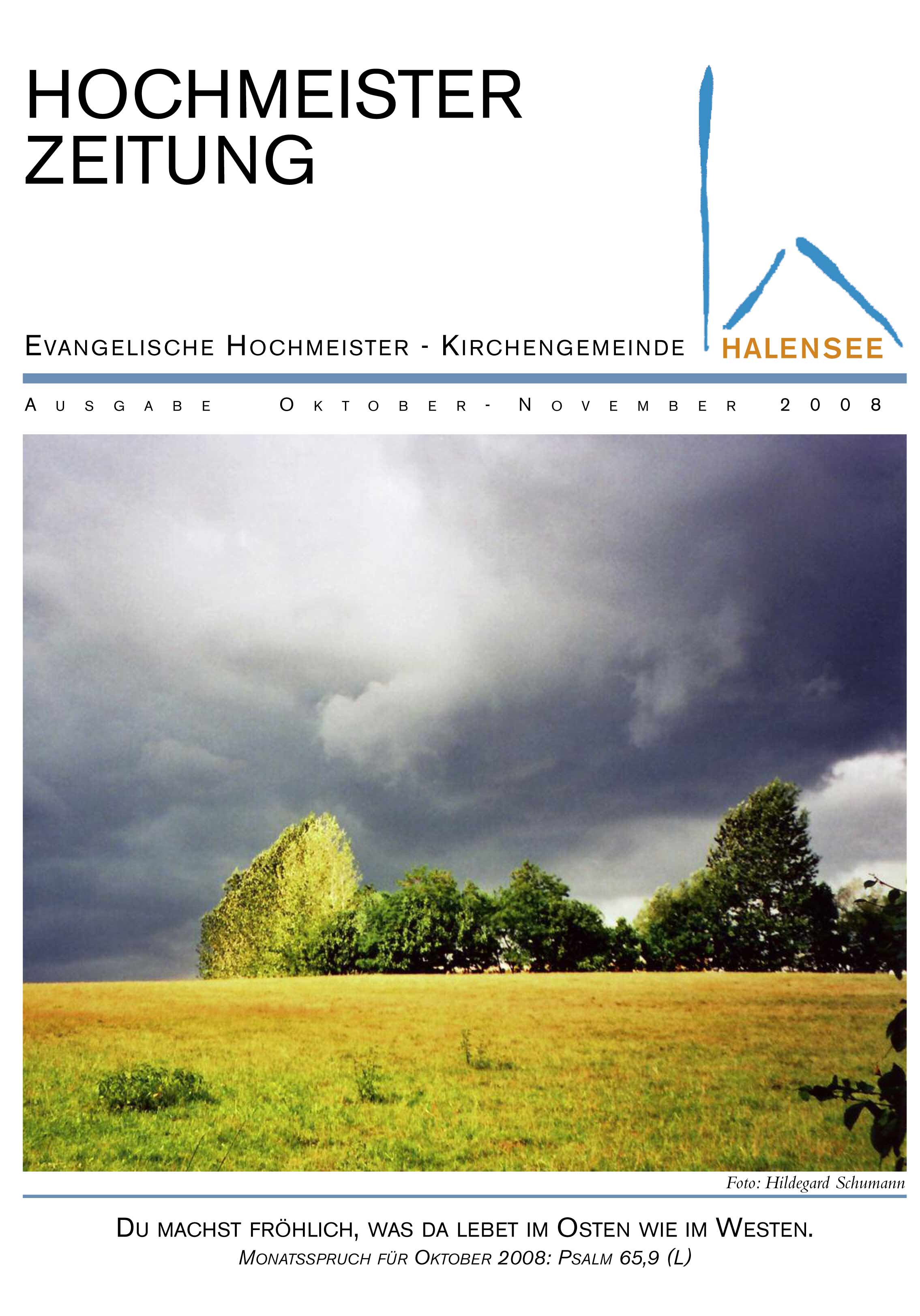 Hochmeisterzeitung 10 / 11 2008