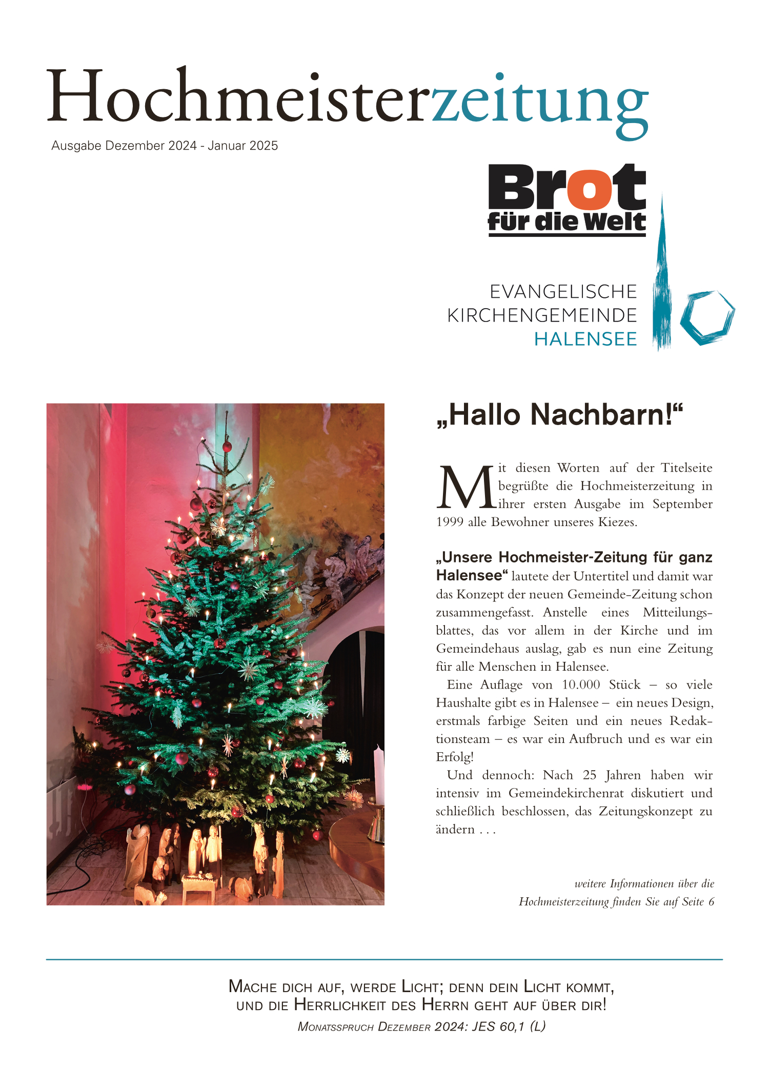 Hochmeister Zeitung 12/01 2024/25
